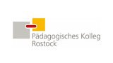 Logo des Pädagogischen Kollegs Rostock mit geometrischen Formen in Grau, Gelb und Rot.