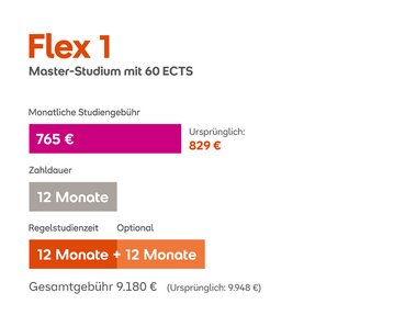 Flex-Modell 1 (Variante 60 ECTS) Flex-Modell 1 (Variante 60 ECTS)