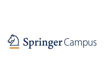 Logo von Springer mit einem Schachpferd und dem Schriftzug "Springer" in blauer Schrift. Unter dem Schriftzug befindet sich ein orangefarbener Balken.